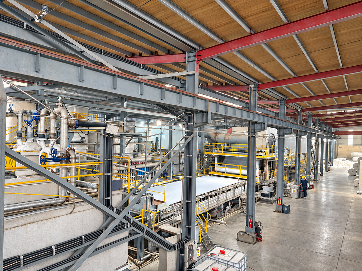 Production line overview at Synndon